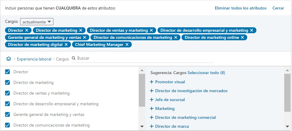 Publicidad en Linkedin: Segmentación por Cargo Laboral